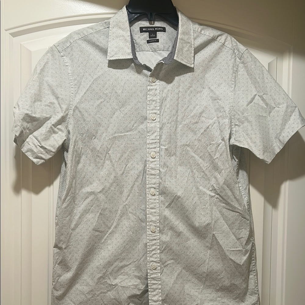 Michael Kors Gray Casual Button Down Shirt